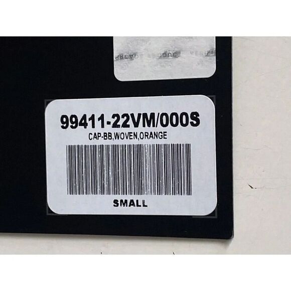 Harley-Davidson Motorcycle Block Letter Fitted Cap Hat Men’s Sz 7 1/8 Orange NEW - Picture 9 of 14